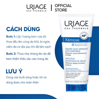 Dầu sáp dưỡng ẩm cho da khô, chàm URIAGE XÉMOSE BAUME OLEO-APAIS ANTIGR 200ml