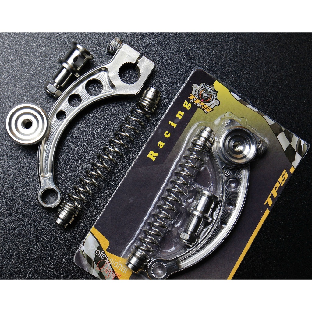 Càng thắng (Công vs Thẳng) CNC inox 304 có sẵn lò xo và ốc, gắn được cho nhiều dòng xe máy làm xe bạn nổi bật