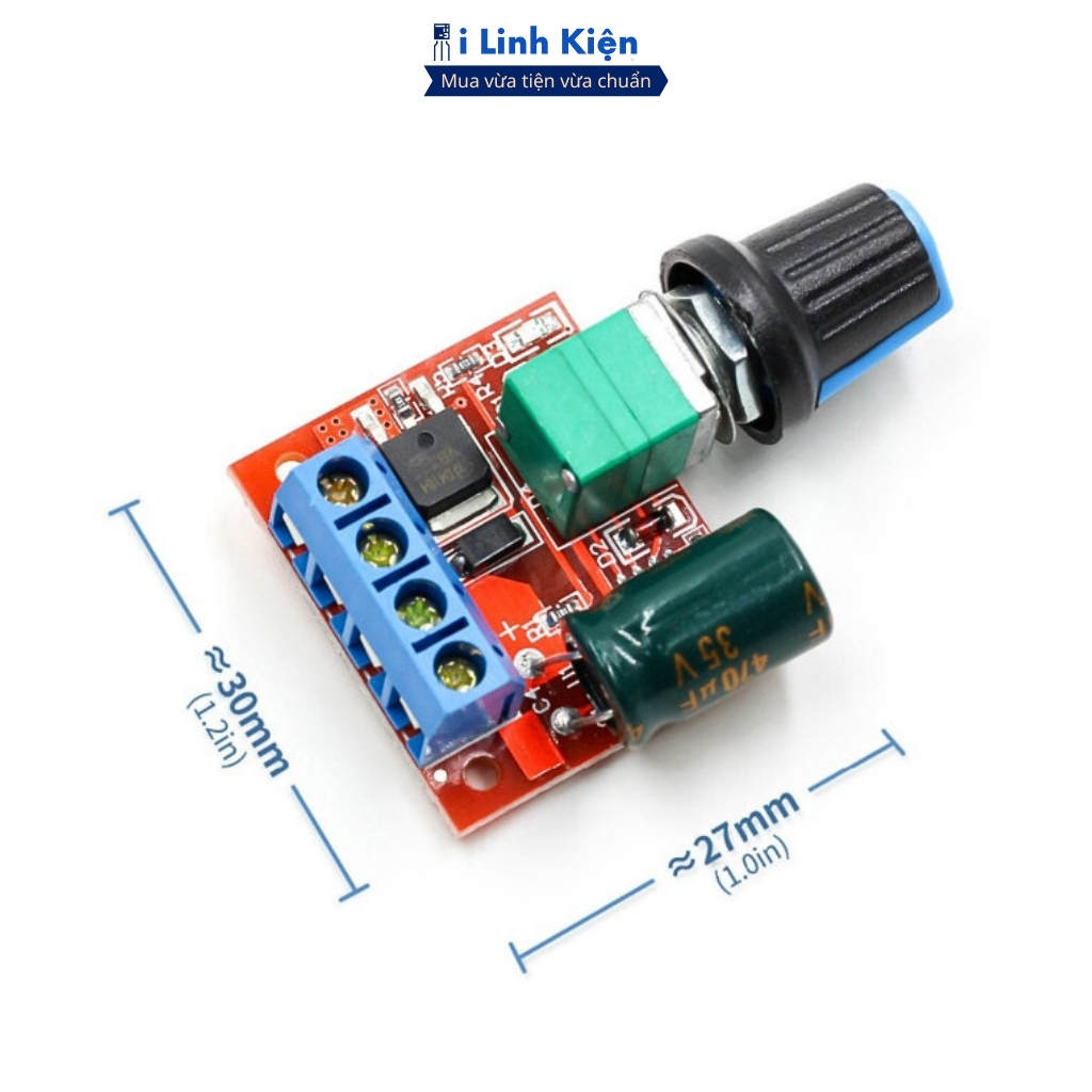 Bộ điều chỉnh tốc độ động cơ DC 5V-35V PWM ILinhkien