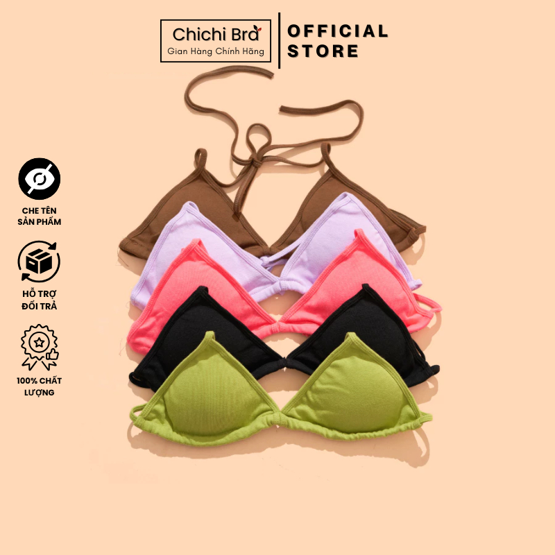 Áo Bikini Chichi Bra Coton Mềm Thiết Kế Thắt Dây Sexy Mút 1cm - 164