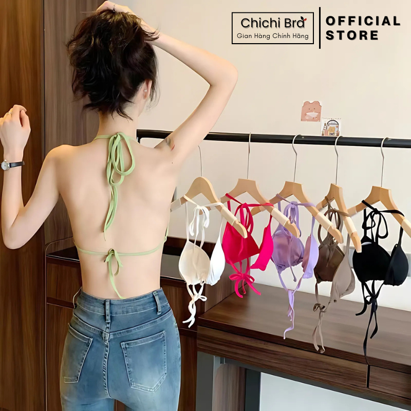 Áo Bikini Chichi Bra Coton Mềm Thiết Kế Thắt Dây Sexy Mút 1cm - 164
