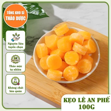 Kẹo lê an phế 100g, kẹo ngậm ho, giúp tiêu đờm, giảm ho, thanh nhiệt, phù hợp mọi lứa tuổi