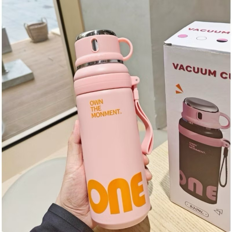 Bình nước giữ nhiệt 2 vị trí uống 800ml, Bằng Inox 316, Nắp thông minh,Giữ nhiệt 12-18h
