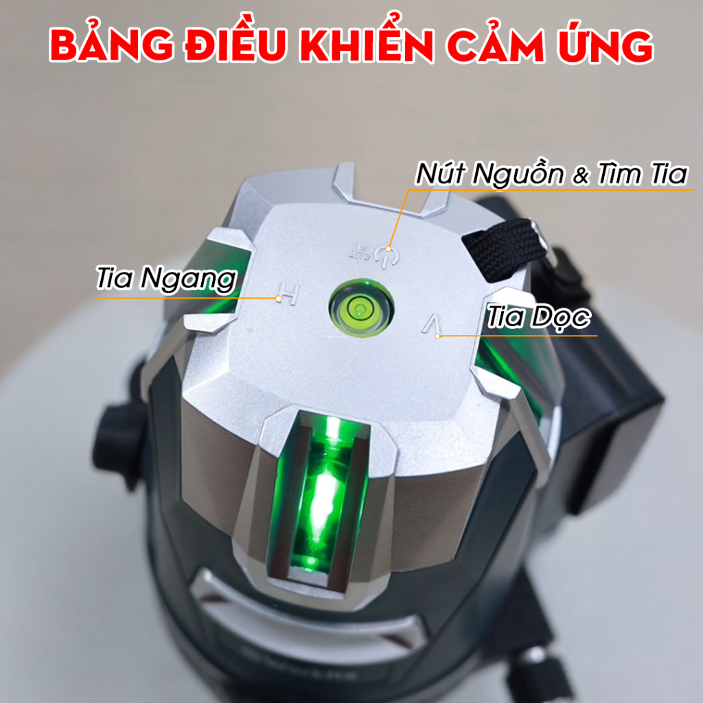 [TẶNG PHỤ KIỆN] Máy Bắn Cốt, Cân Bằng Laser Workfix WF-LS686PRO 5 Tia Xanh, Xoay 360°, Kèm Chân 1m3