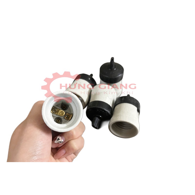Đui Đèn Sứ E27 SOPOKA Siêu Chịu Nhiệt, Chống Cháy Hàng Loại 1 Chịu Mưa Nắng