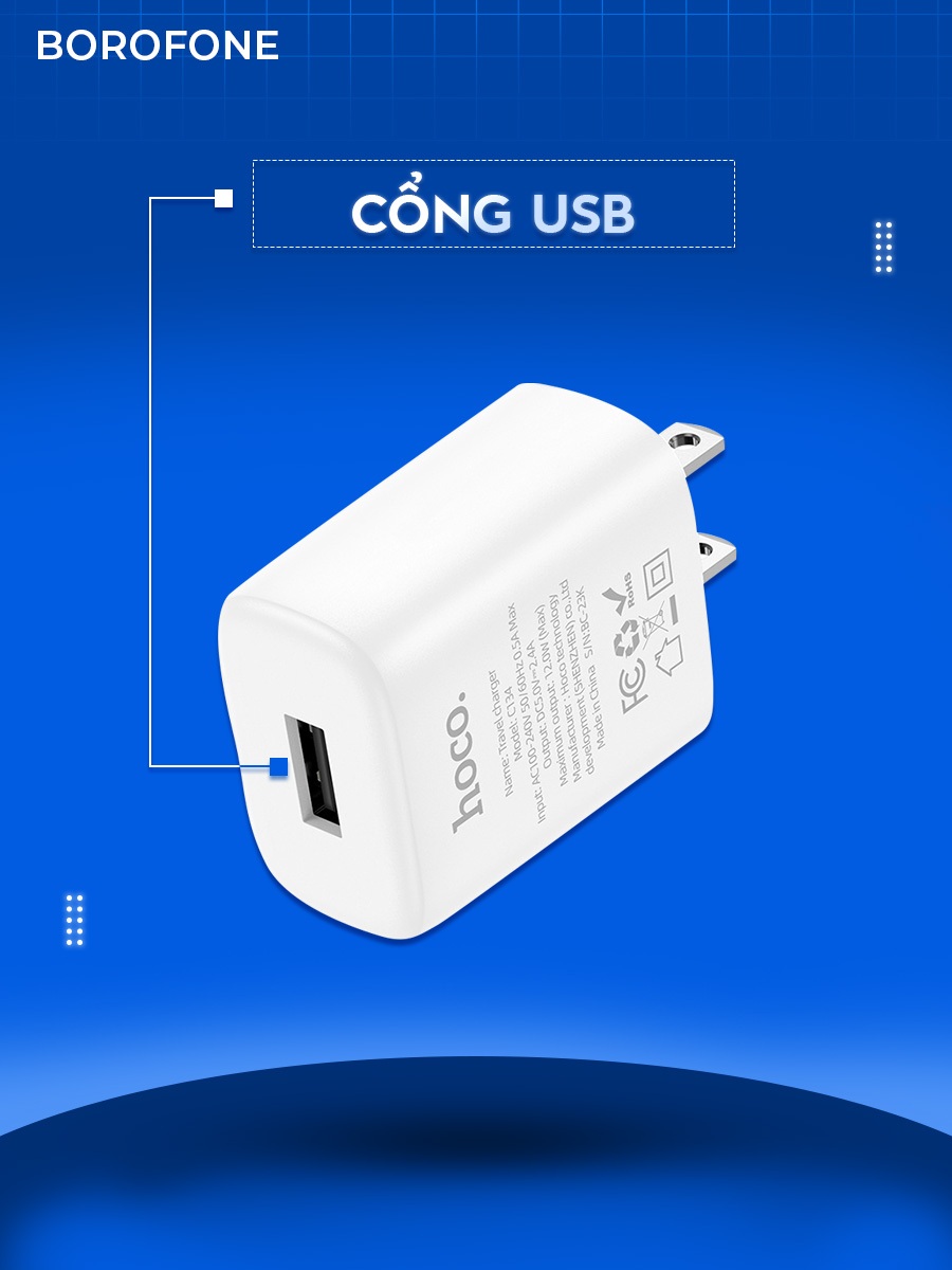 Ảnh Bộ củ cáp Hoco C134 5V 2.4A dành cho iphone, ipad 2