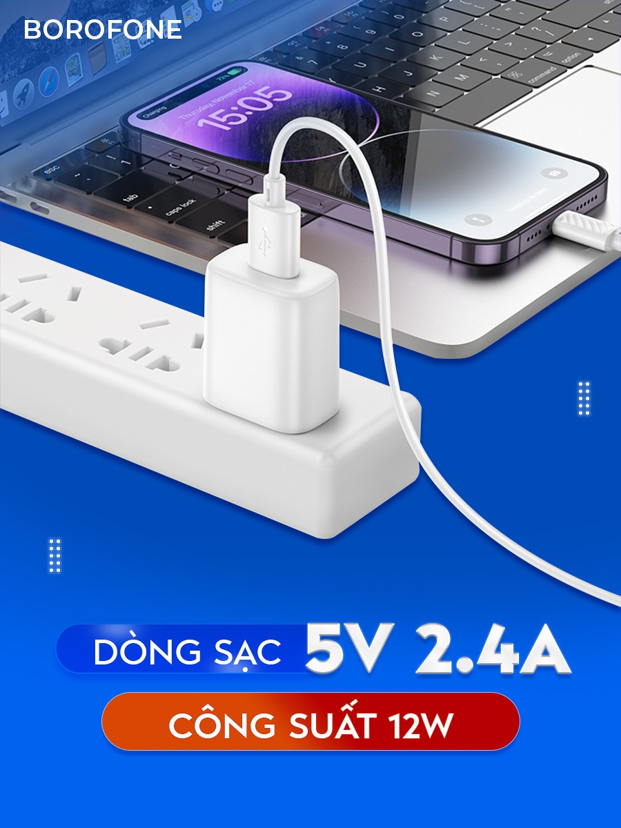 Ảnh Bộ củ cáp Hoco C134 5V 2.4A dành cho iphone, ipad 3