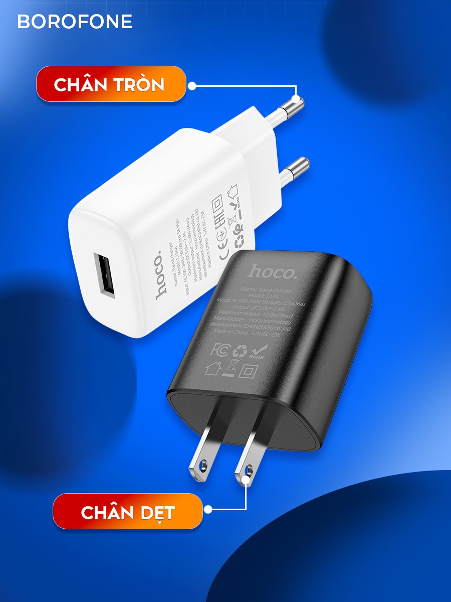 Ảnh Bộ củ cáp Hoco C134 5V 2.4A dành cho iphone, ipad 4