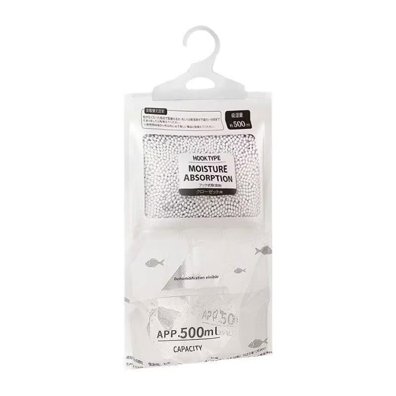 TÚI HÚT ẨM TREO TỦ QUẦN ÁO, TREO PHÒNG CÓ TÚI CHỨA 500ML SIÊU TIỆN LỢI