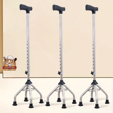Gậy Người Già tháo lắp đơn giản Trusty Cane chống trơn chống trượt Có đèn bấm - Gậy chống người già tương trợ chuyển hướ