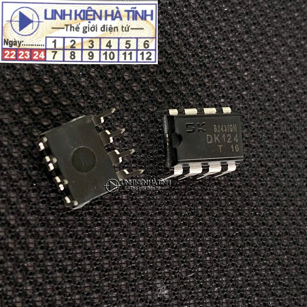 Túi 5 con IC nguồn DK124 124 DIP-8 mới chính hãng 100%