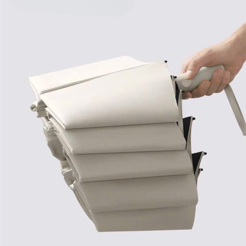 Ô dù che mưa che nắng 12 nan dẻo gấp gọn tự động,chất liệu Polyester chống UV & chống nước cao cấp - Ekiu Shop