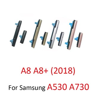 Nút nhựa bấm mở nguồn bên ngoài samsung A730, nút bấm on off  nút volume sam sung A8+, nút nhựa chỉnh âm lượng A8 plus