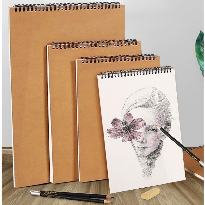 Sổ vẽ Sketchbook 100gsm,  vẽ chì, artline, bền đẹp, không lem - Phấn lan
