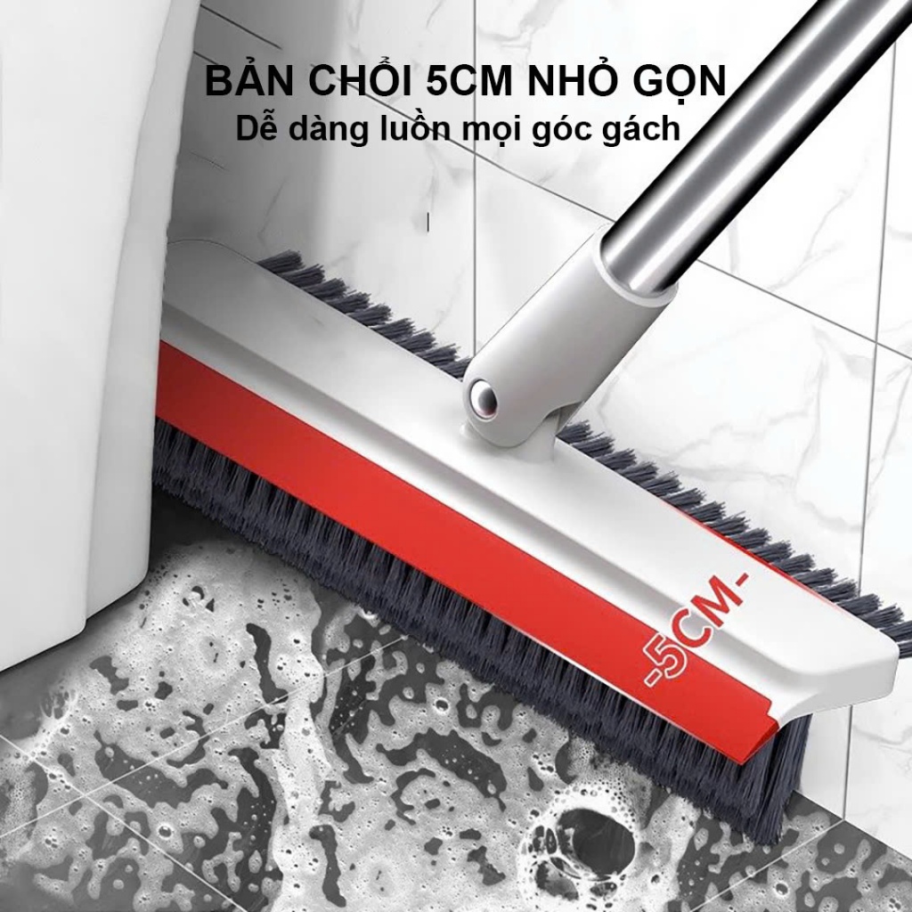 Ảnh Cây Lau Sàn Nhà Tắm Đa Năng 2 trong 1 Bộ chổi Cọ Sàn Toilet và Gạt Nước – OENON 4