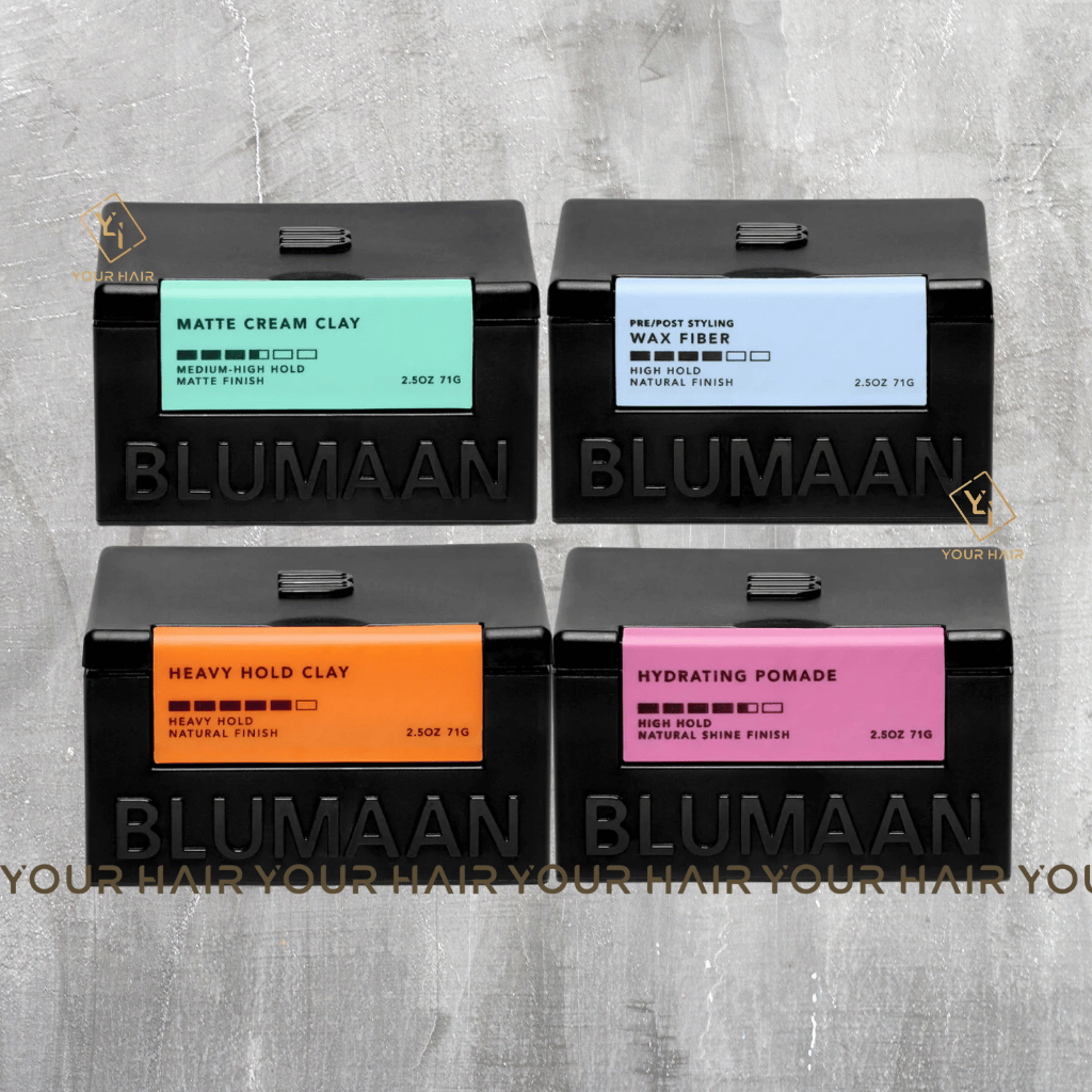[Blumaan] Sáp & Pomade tạo kiểu 25 - 71gr | Matte Cream Clay, Heavy Hold Clay, Wax Fiber & Hydrating Pomade