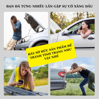 Ống bơm hút xăng dầu xe ô tô, xe tải tiện lợi, nhanh chóng, an toàn (Có van chặn, có khóa xiết)