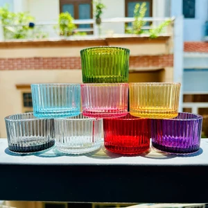 LY THỦY TINH ĐỰNG NẾN THƠM / TEALIGHT 25G (8 MÀU)
