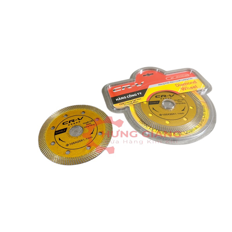 Lưỡi Cắt Gạch, Cắt Đá Bóng Kiếng CRV HÀNG CÔNG TY 105x20x1.1mm
