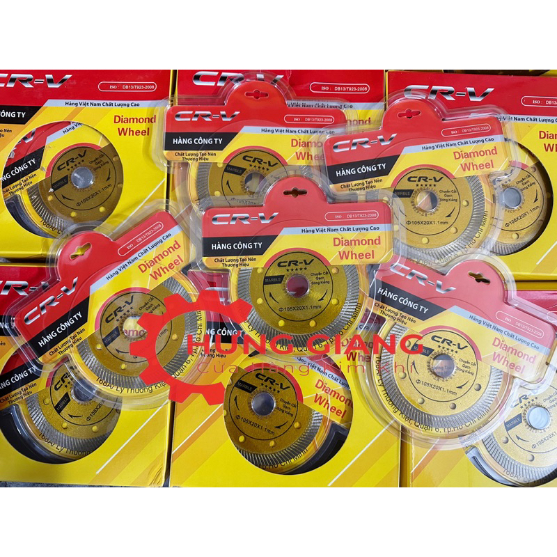 Lưỡi Cắt Gạch, Cắt Đá Bóng Kiếng CRV HÀNG CÔNG TY 105x20x1.1mm