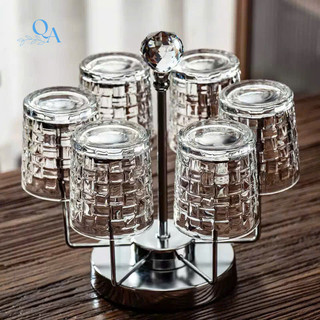 (Hàng đẹp HONGLI) Bộ 6 Ly ROCK thủy tinh, ly WHISKY, wine glass, CHIVAS, Coffee, R ượu Ngoại cao cấp