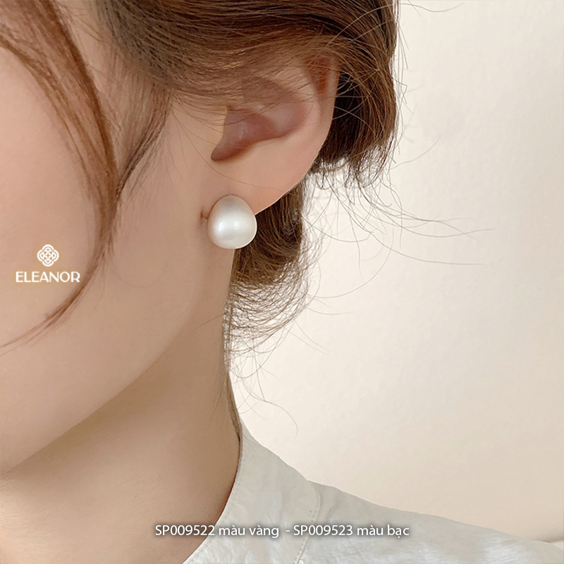 Bông tai nữ chuôi bạc 925 Eleanor Accessories hình cầu basic phụ kiện trang sức khuyên tai 9522