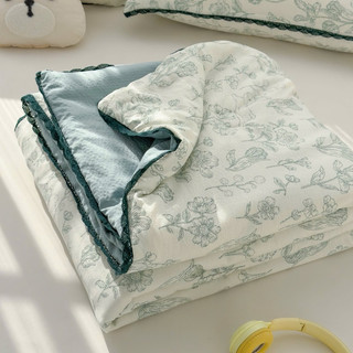 Chăn Hè Cotton Đũi Băng Lạnh 2m3x2m Viền Ren , Mát Lạnh , Mềm Mịn , Thoáng Mát Mẫu Mới Nhất Hè 2025