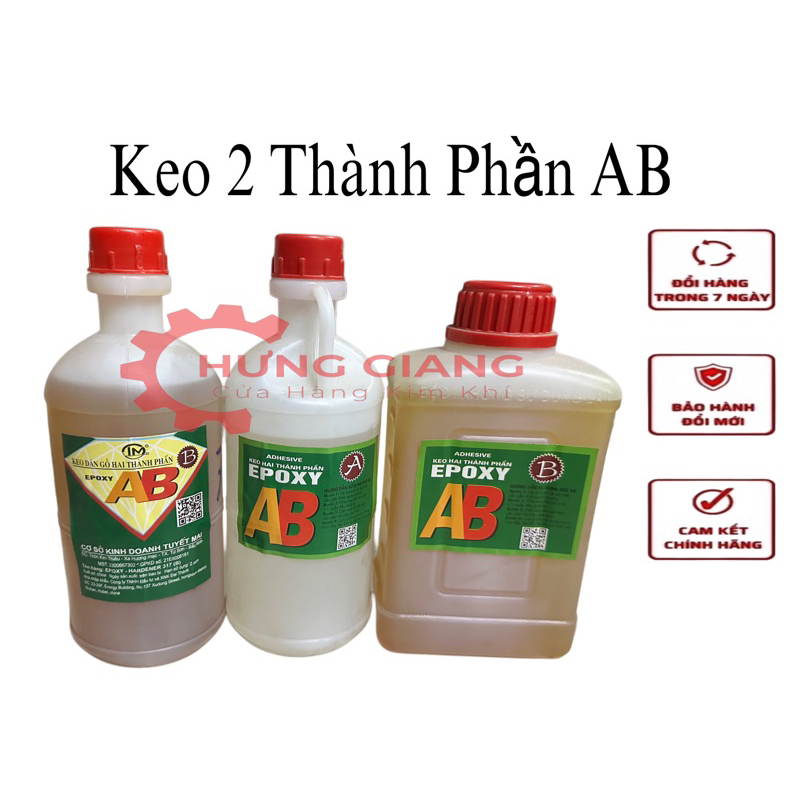 Keo 2 Thành Phần Epoxy, Keo Hoá Dán Gỗ, Kim Loại, Sứ, Nhựa