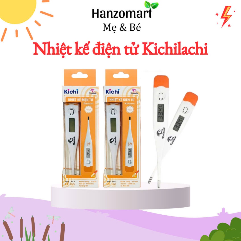 Nhiệt kế điện tử Kichilachi có kèm theo pin - hanzo2009