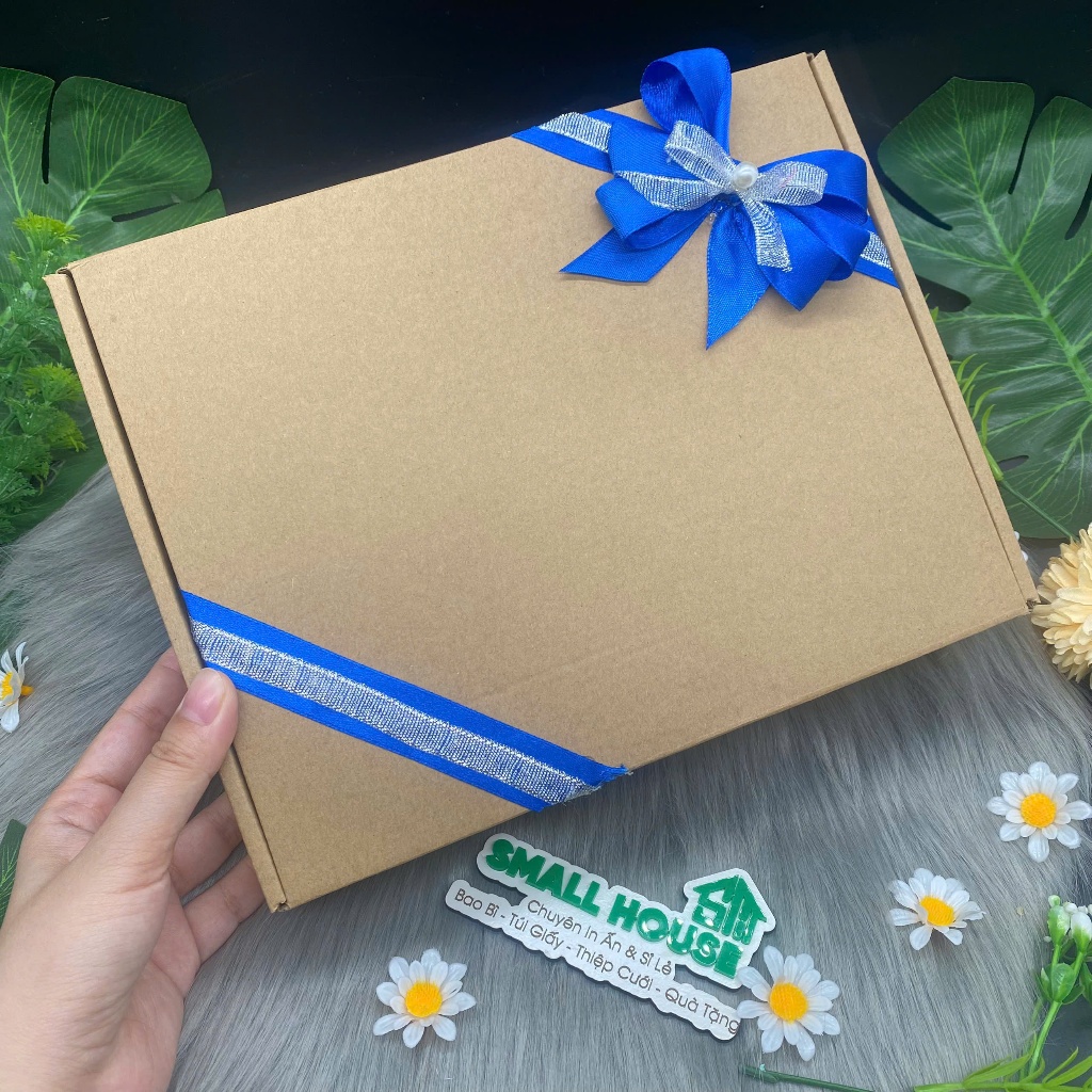 [GIÁ SỐC] Hộp QUÀ TẶNG trang trí sẵn kèm Rơm siêu sang đựng quà tặng, nước hoa, quần áo, Hoa