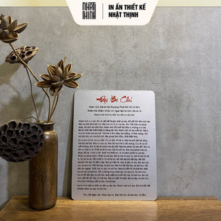 CHÚ ĐẠI BI DÁN TƯỜNG • TRANH CHÚ ĐẠI BI TRANG TRÍ TRONG ĐỀN CHÙA NHÀ PHẬT TỬ • ALU NHŨ BẠC