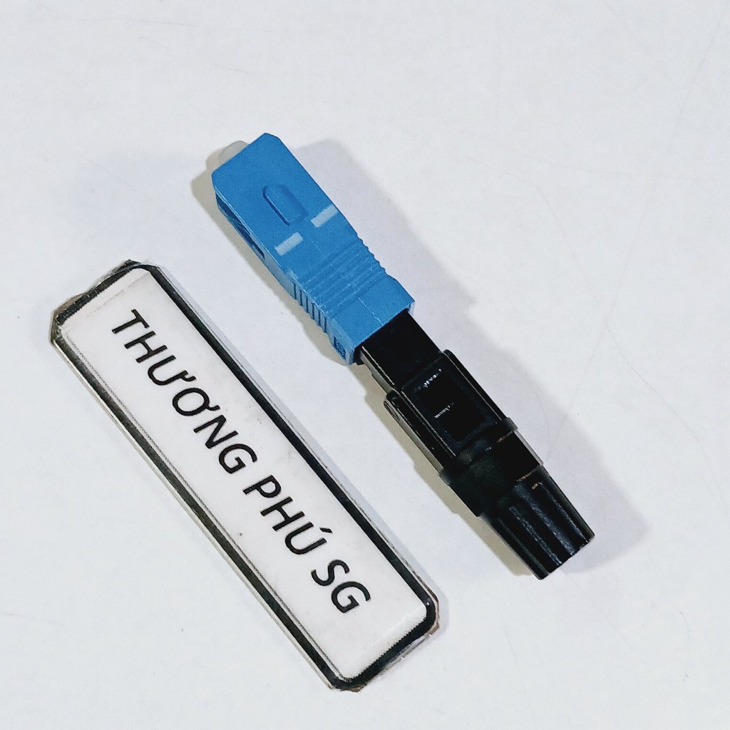 Đầu quang mạng SC / UPC Xanh dương (Fast Connector Optical Fiber - Rệp ...