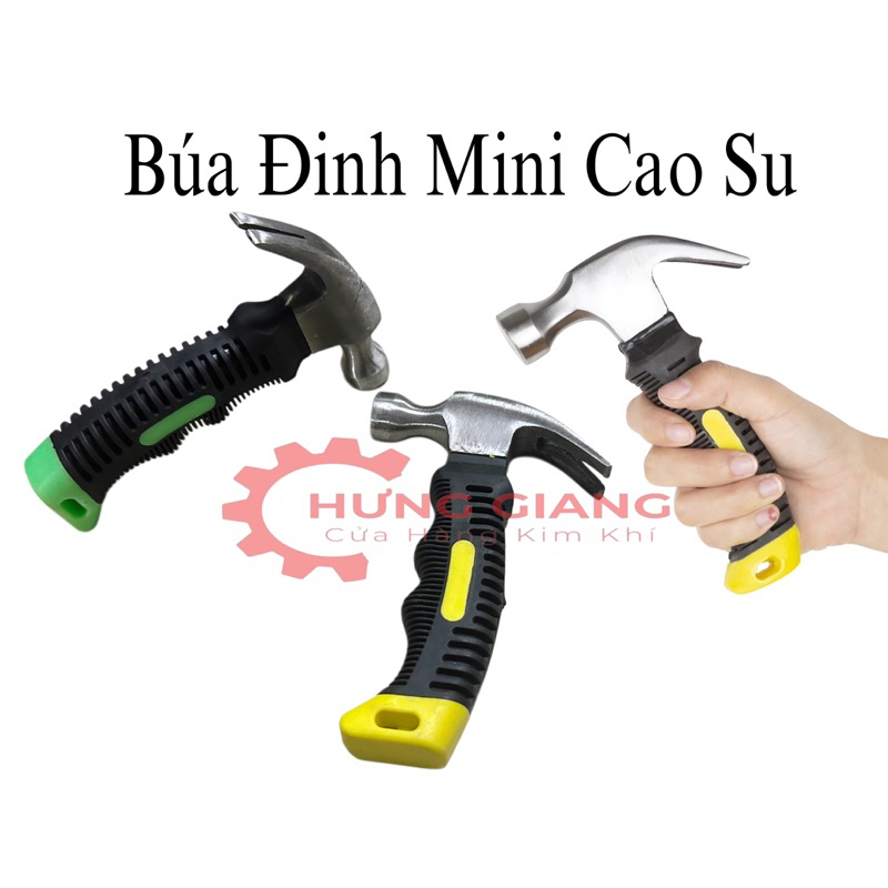 Búa Đinh Mini Cán Ngắn Bọc Cao Su Tiện Lợi Chắc Chắn