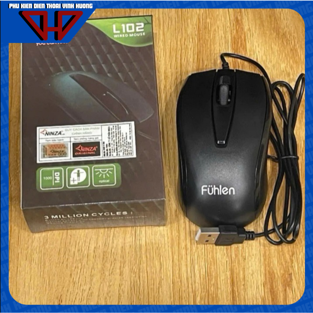 Chuột máy tính có dây Fühlen L102 (bảo hành 12 tháng) | Shopee Việt Nam