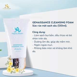 Sữa Rửa Mặt dạng gel ngừa mụn - Genaissance Cleansing Foam (120ml)  của nhà Angel & Beauty