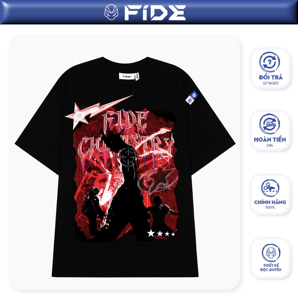 Ảnh Áo thun FIDE phông unisex form rộng local brand nam nữ cổ tròn oversize - AT157 1