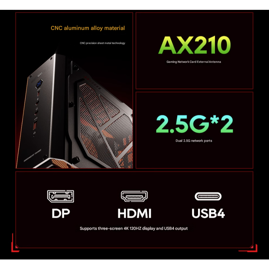 Gaming Mini PC Aoostar GOD X | GOD Y GPU RX 6600LE - RYZEN 9 6900HX | DDR5 Đồ Hoạ Cao Cấp Cho Gamer | BigBuy360 - bigbuy360.vn