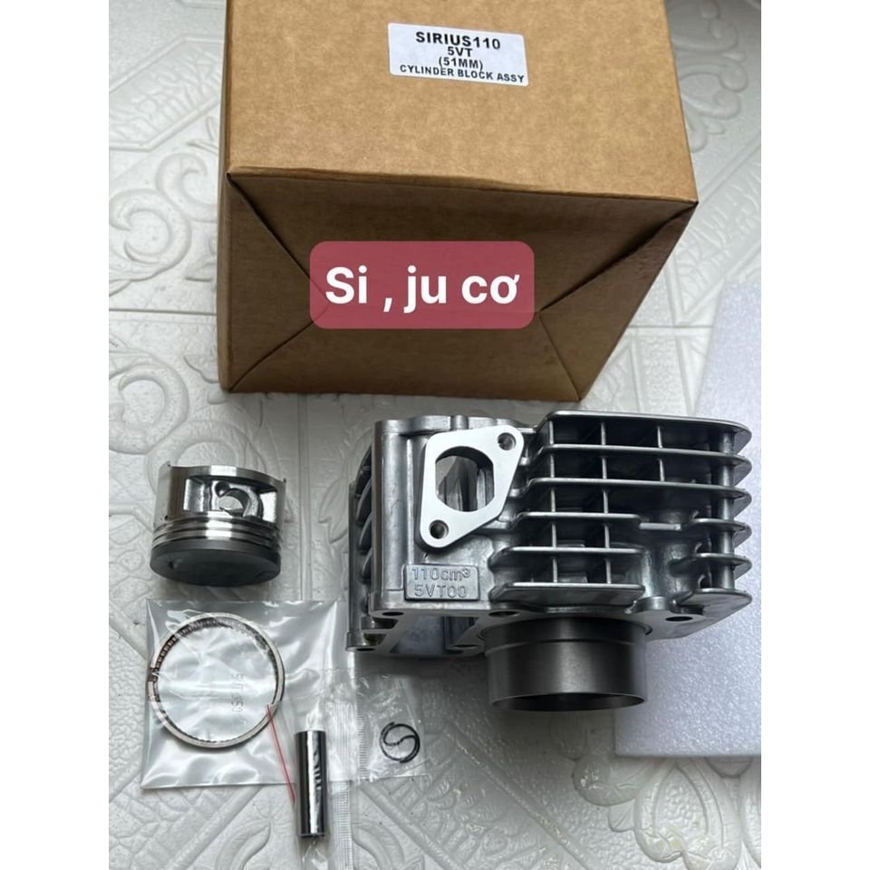 Bộ nòng (hơi) xylanh Sirius Jupiter chế cơ kèm xéc măng piston bạc ...
