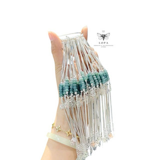 lLắc tay nữ bạc ta, lắc tay bặc đồng điếu SK888 lắc tay đá đẹp , sang chảnh , tự nhiên , đủ màu sắc bạc ta LoPa