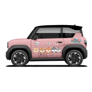 Tem 2 bên sườn Cực Chất, Hàng 3 Lớp Chất Lượng Cao ,Team Decal vf3 dog chó cute