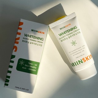 Kem dưỡng trắng nâng tông MIINSKIN Whitening Glowy Toning Cream (70ml)