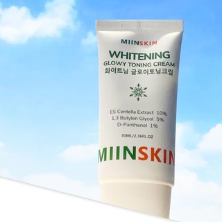 Kem dưỡng trắng nâng tông MIINSKIN Whitening Glowy Toning Cream (70ml)