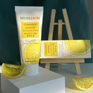 Sữa rửa mặt chanh MIINSKIN Ceramide Lemon Cleansing Foam (100ml)
