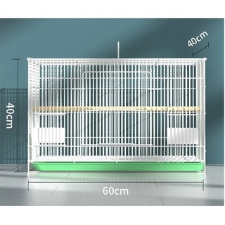 Lồng Chim Sơn Tĩnh Điện Hình Chữ Nhật Ba Kích Cỡ Cho Vẹt Chào Mào Yến Phụng