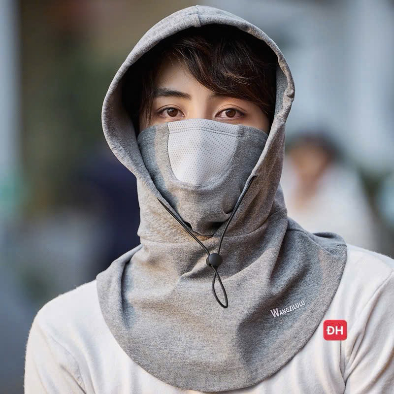Mũ trùm đầu kèm mặt nạ phong cách Ninja chống nắng cho nam nữ đi xe hàng loại 1