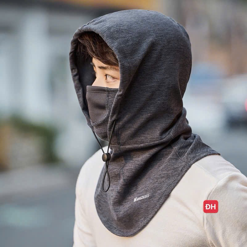 Mũ trùm đầu kèm mặt nạ phong cách Ninja chống nắng cho nam nữ đi xe hàng loại 1