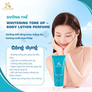Kem Dưỡng Trắng Body Nâng tone - Whitening Tone Up Body Lotion Perfume - Hỗ trợ trắng sáng da