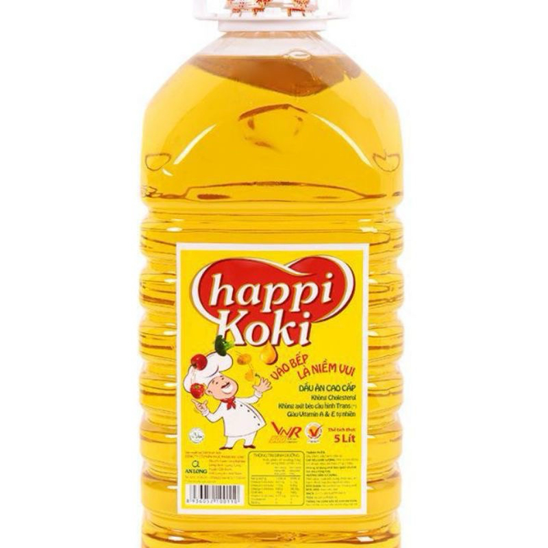Dầu ăn Happi Koki can 5 lít chính hãng . | Shopee Việt Nam