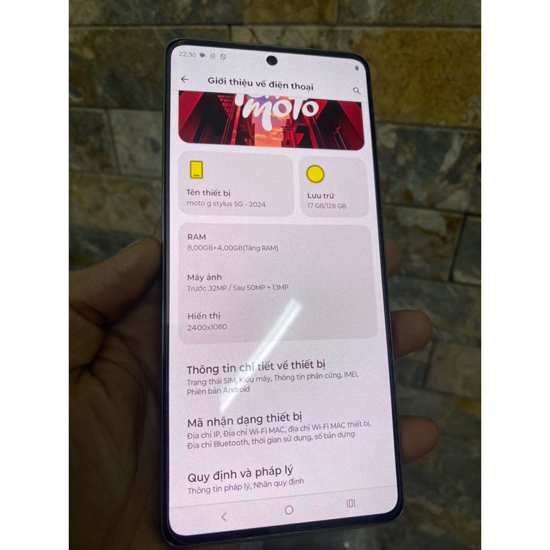 Điện thoại Motorola Moto G Stylus 5G (2024) 2 sim bản quốc tế XT2419 - Snapdragon 6 Gen 1 màn P-OLED 120Hza | BigBuy360 - bigbuy360.vn