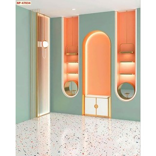 Tranh 3D phông livestream, phông nền chụp ảnh, decor góc livestream được in trên chất liệu vải lụa(NHẬN IN THEO YÊU CẦU)